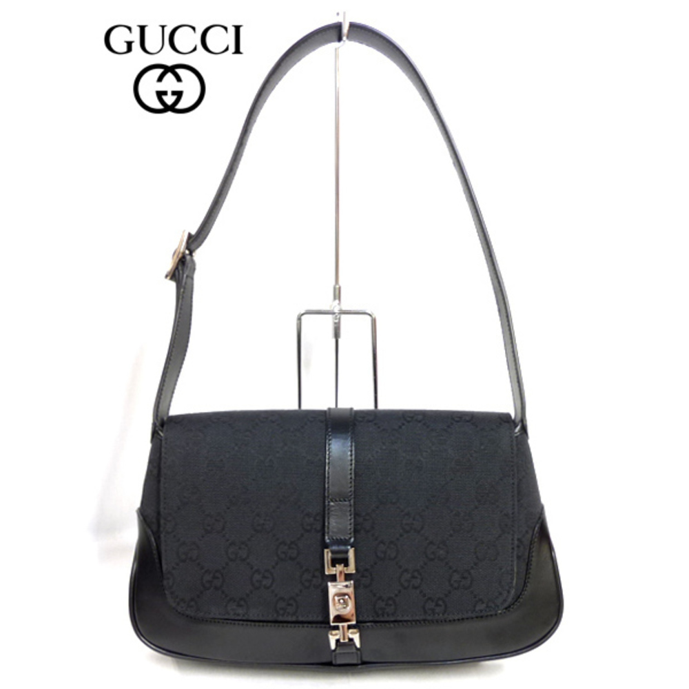 Gucci Shoulder Bag Line GG Black Jackie - Picture 2 of 3